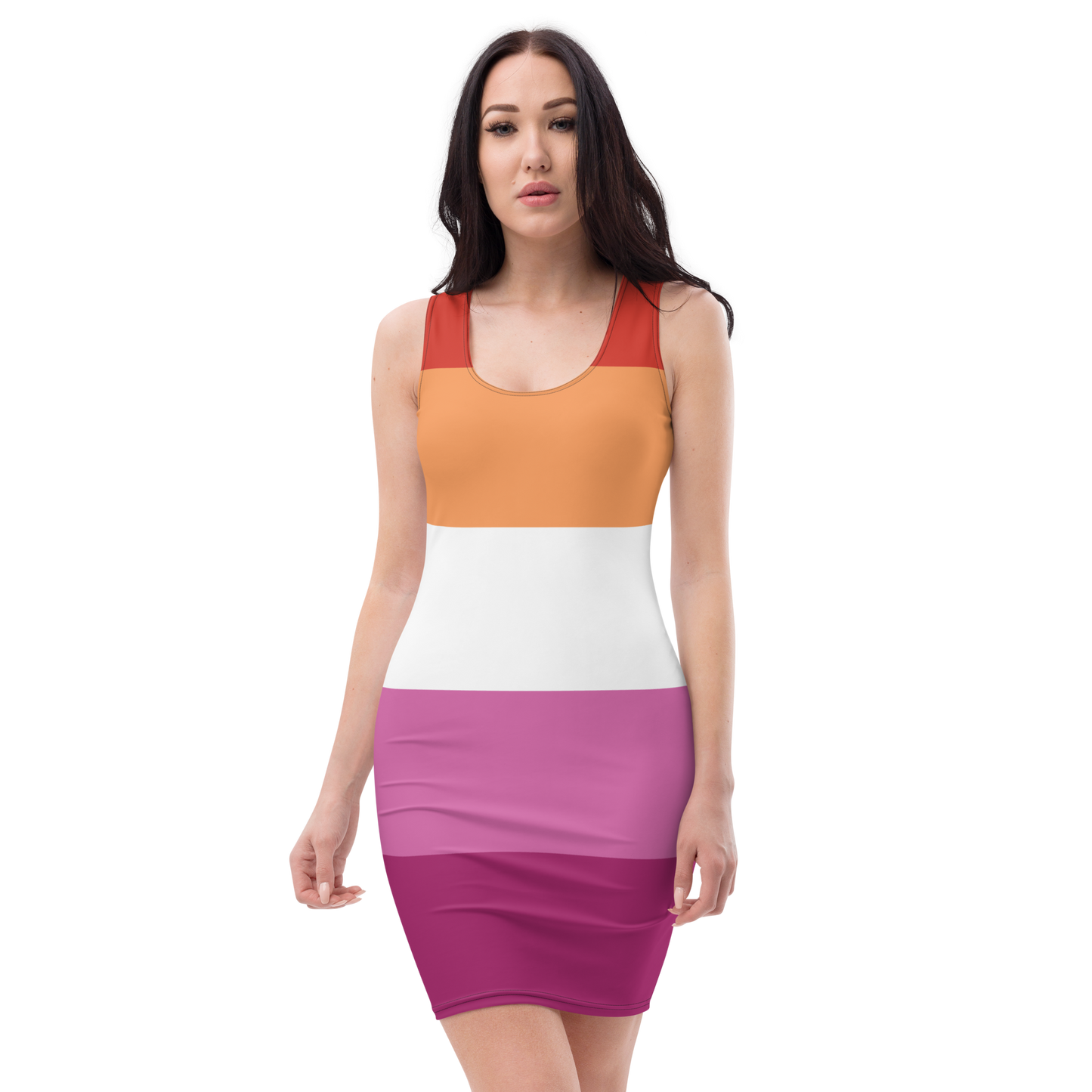 Lesbian Pride Flag Bodycon dress