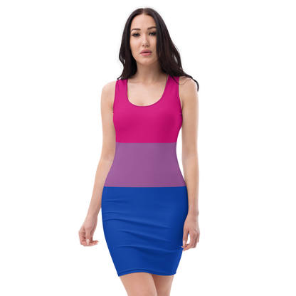 Bi Pride Flag Bodycon dress