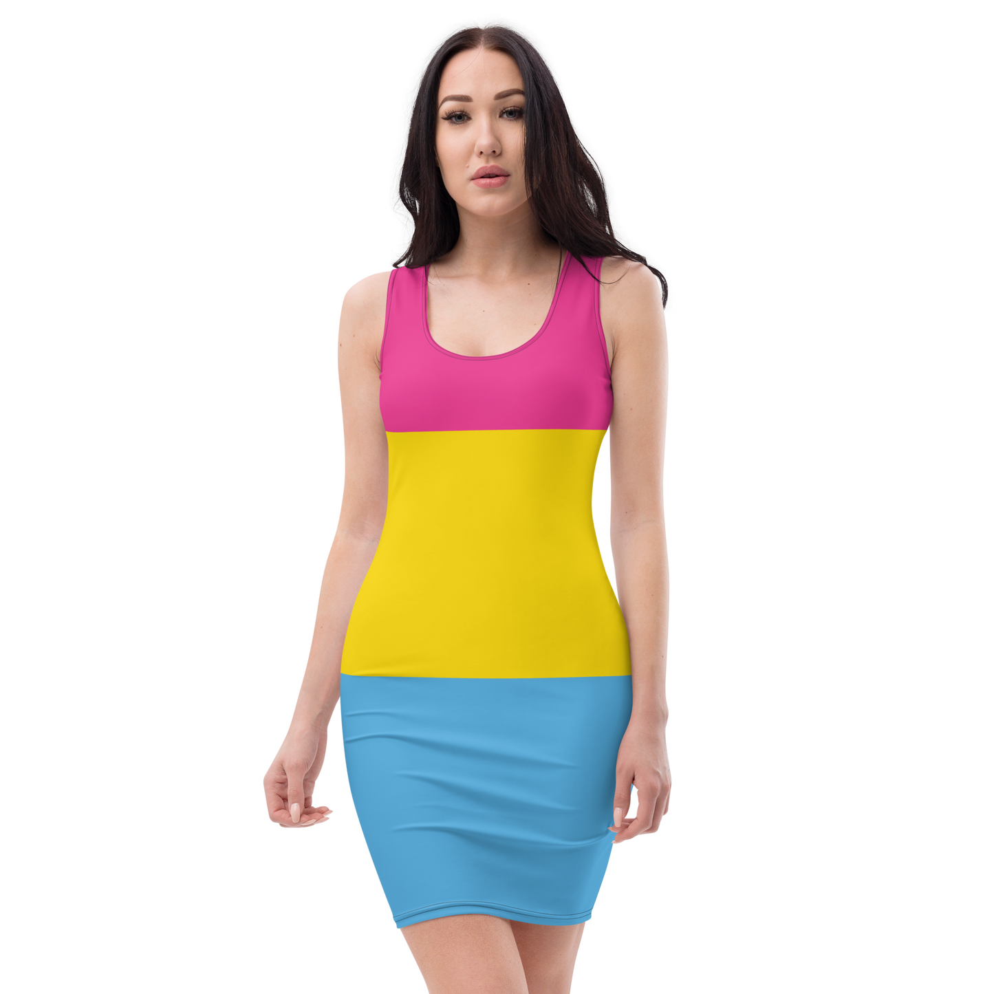 Pan Pride Flag Bodycon dress