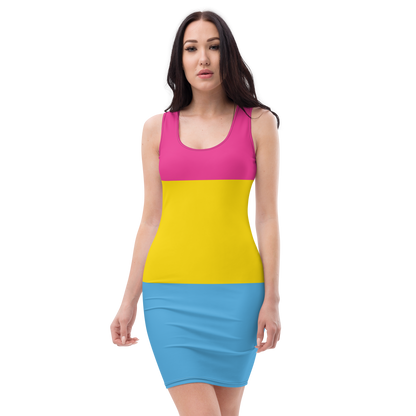 Pan Pride Flag Bodycon dress