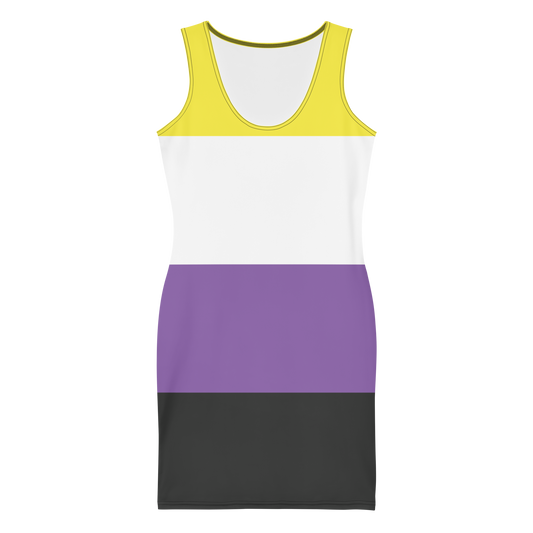 Enby Pride Flag Bodycon dress