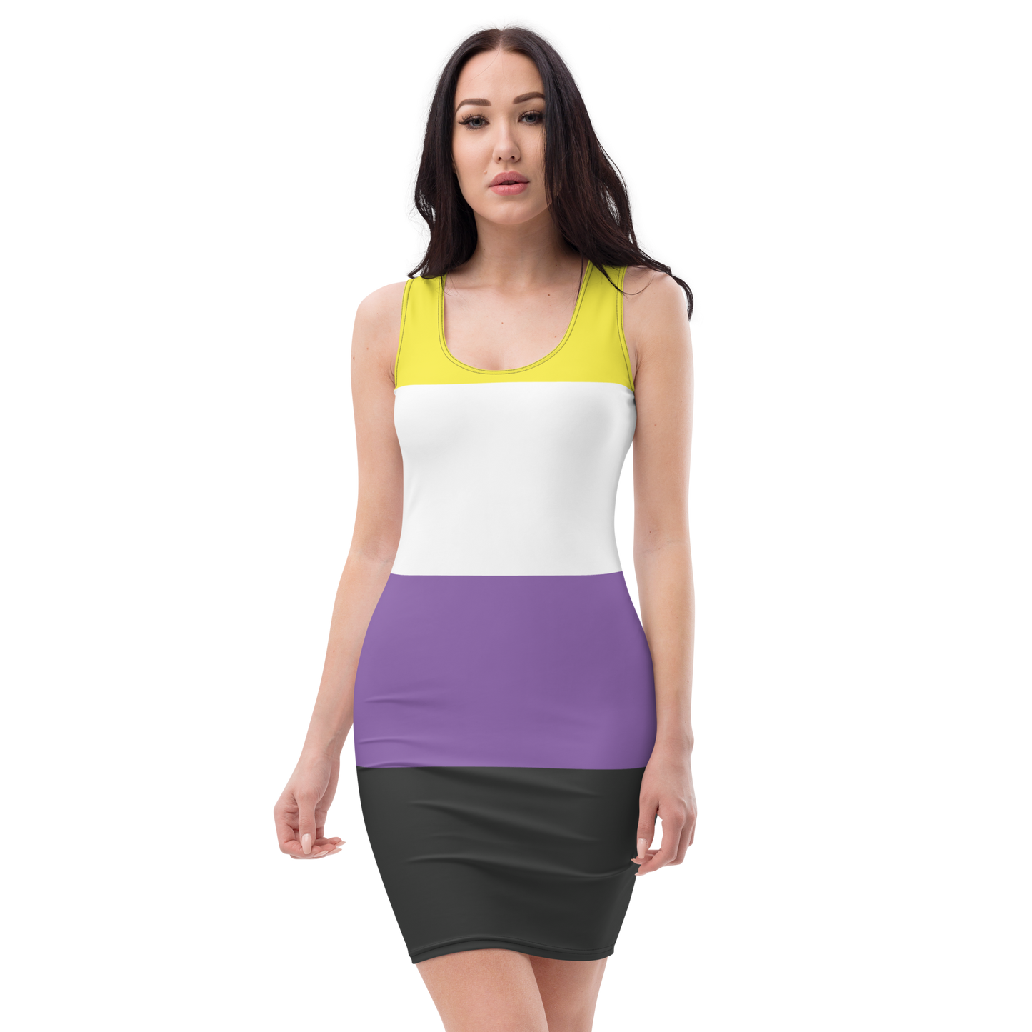 Enby Pride Flag Bodycon dress