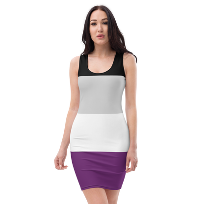 Ace Pride Flag Bodycon dress