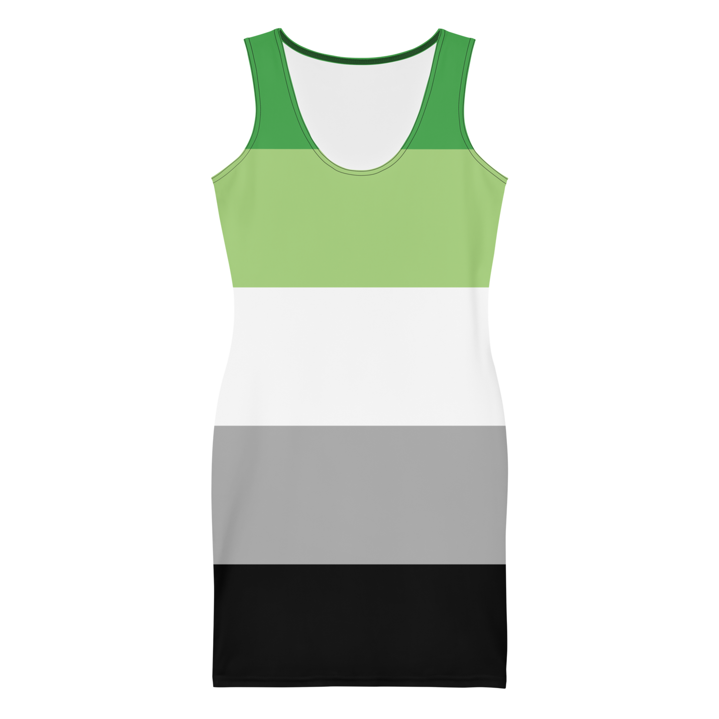 Aro Pride Flag Bodycon dress