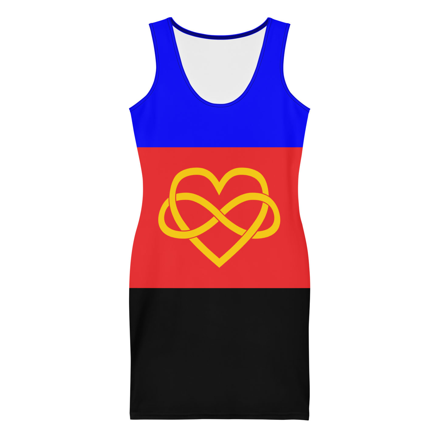 Polyamory Pride Flag Bodycon dress