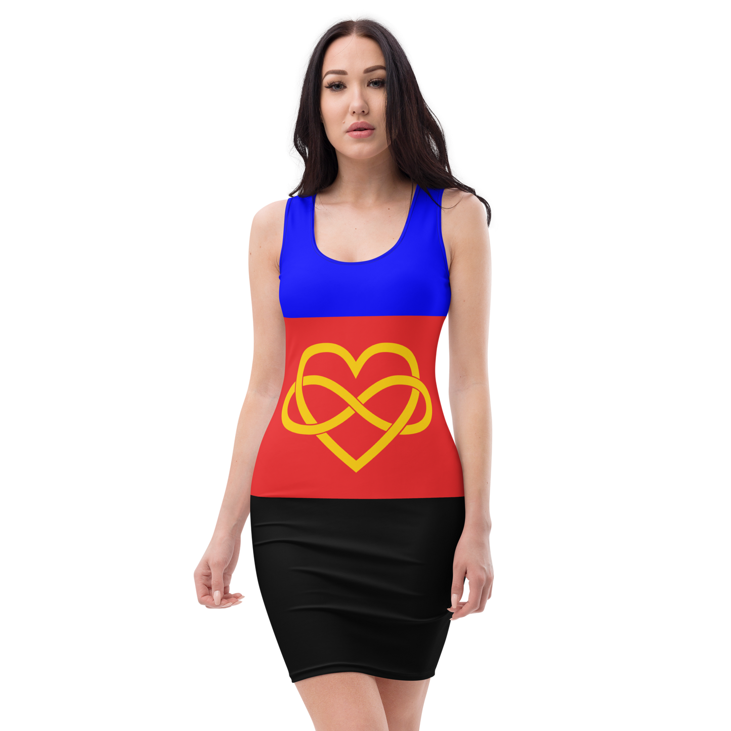 Polyamory Pride Flag Bodycon dress