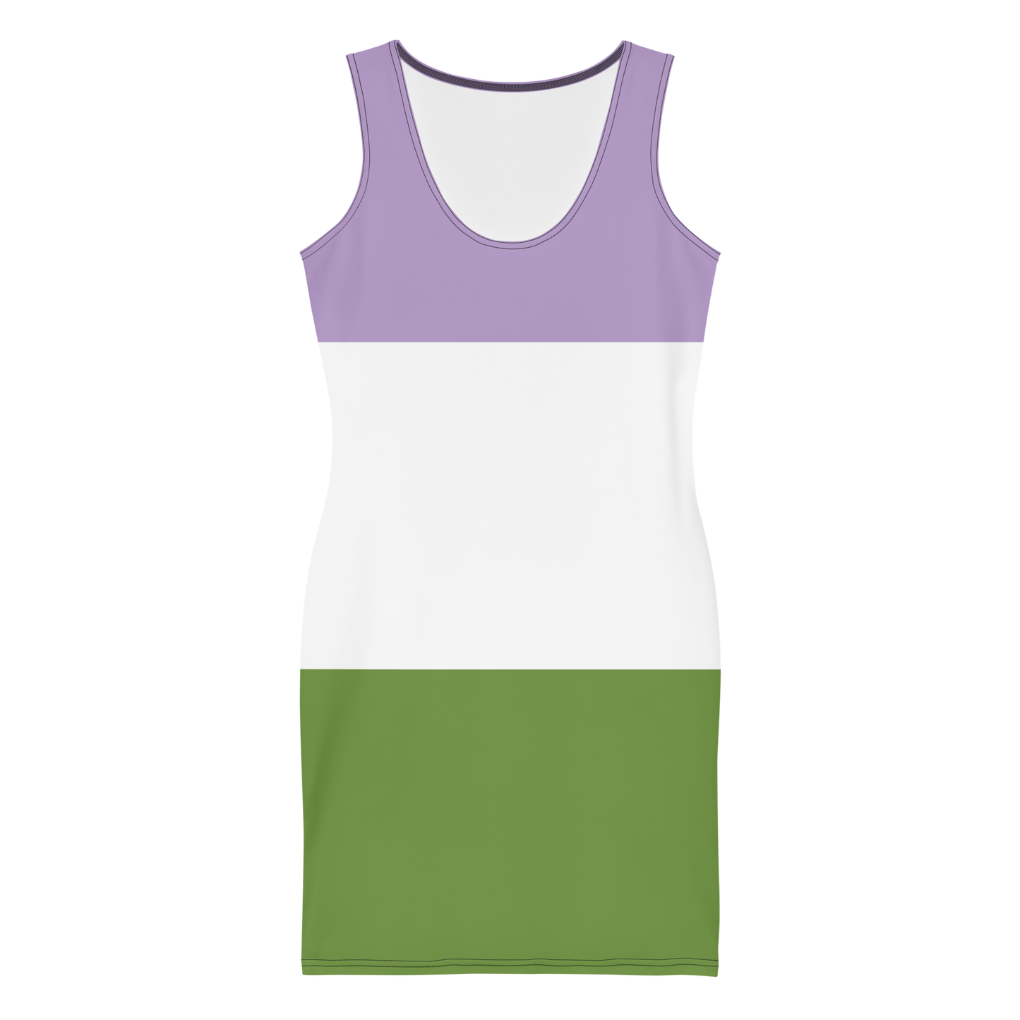 Genderqueer Pride Flag Bodycon dress