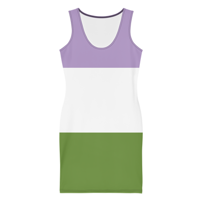 Genderqueer Pride Flag Bodycon dress