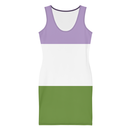 Genderqueer Pride Flag Bodycon dress