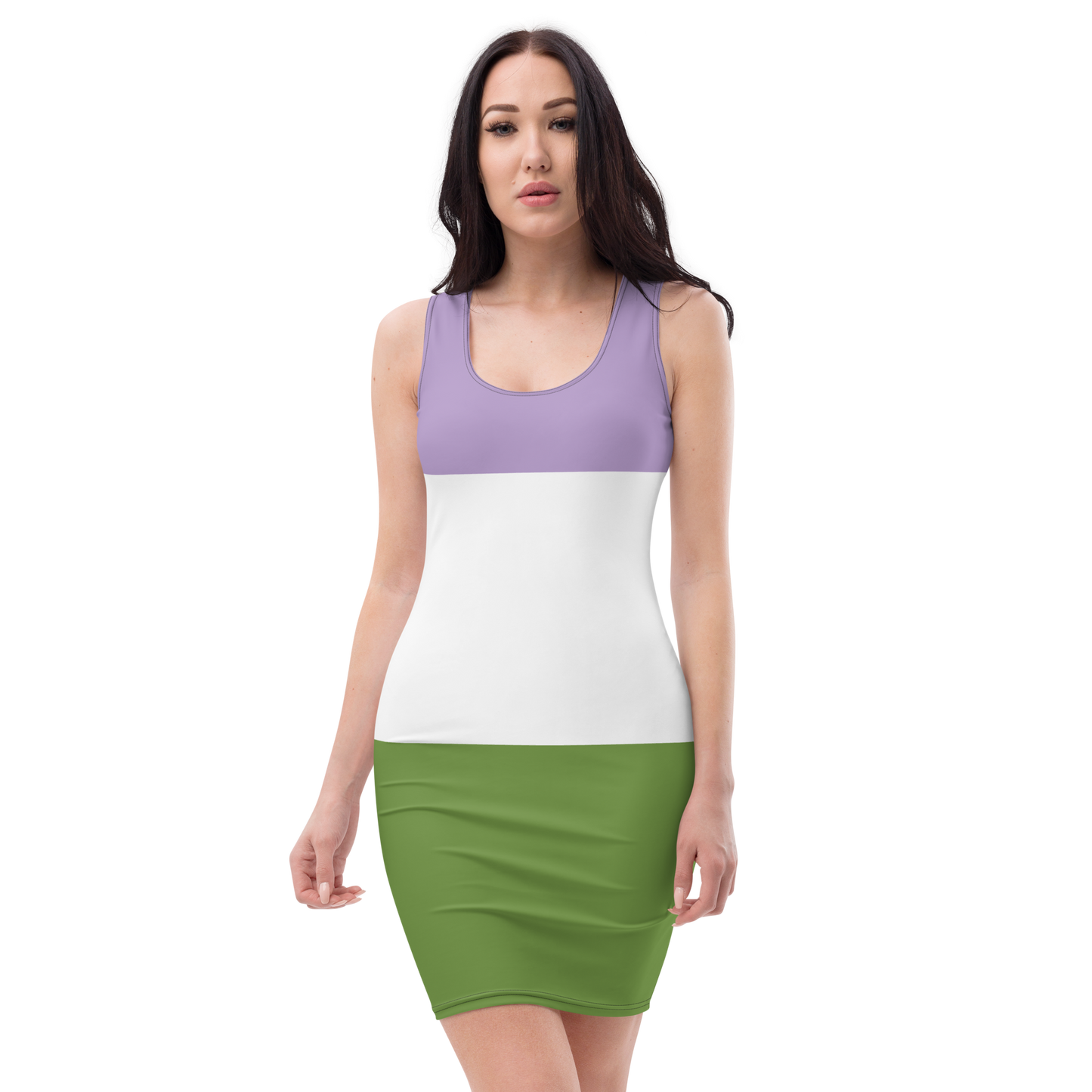 Genderqueer Pride Flag Bodycon dress