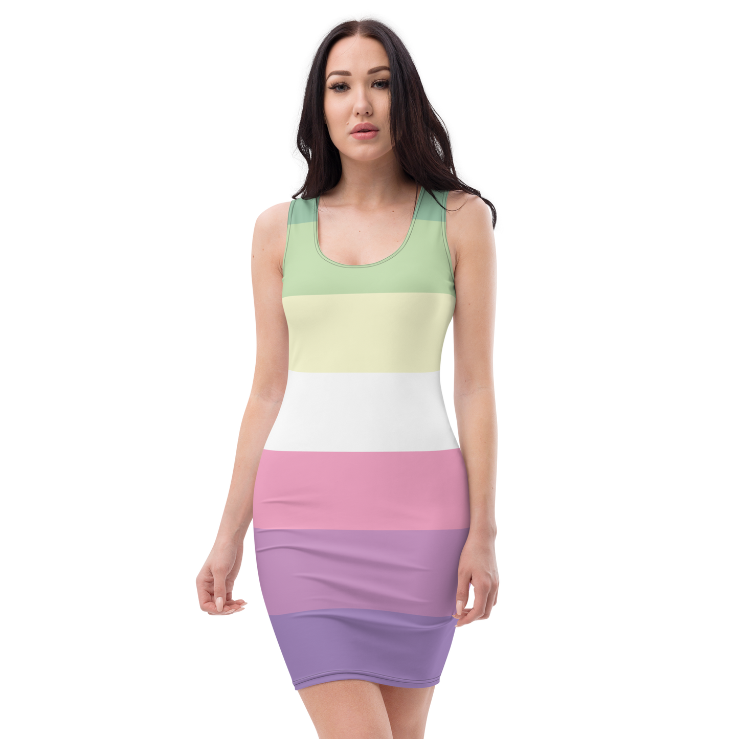 Genderfae Pride Flag Bodycon dress