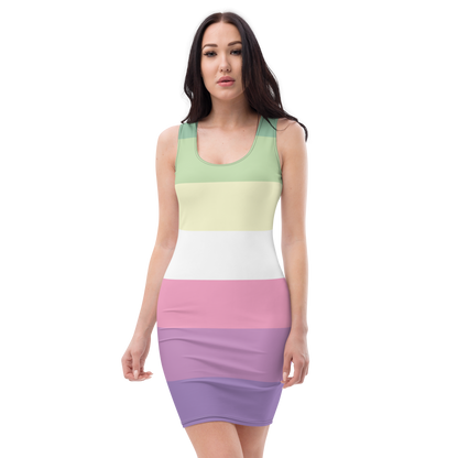 Genderfae Pride Flag Bodycon dress