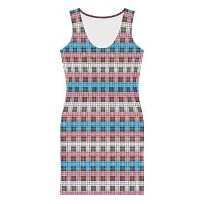 Trans Plaid Bodycon dress