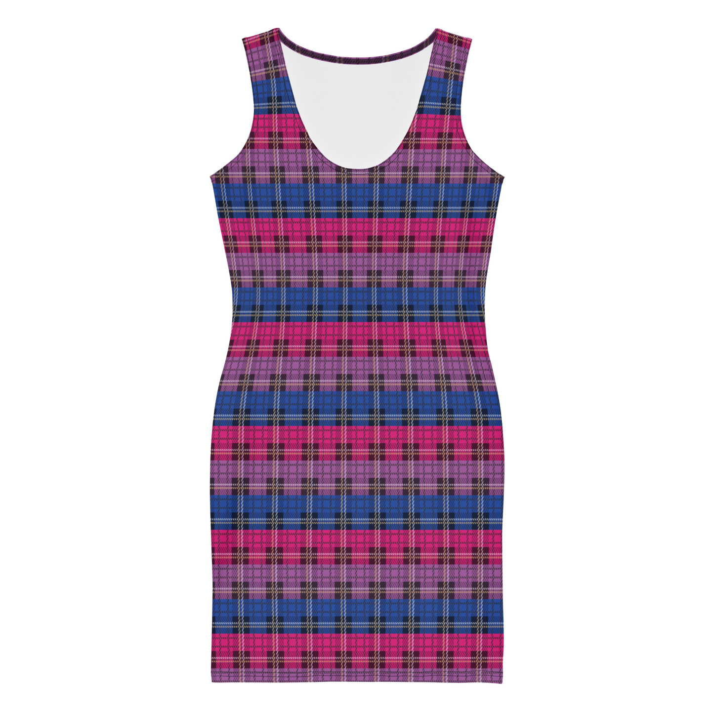 Bi Plaid Bodycon dress