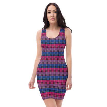 Bi Plaid Bodycon dress