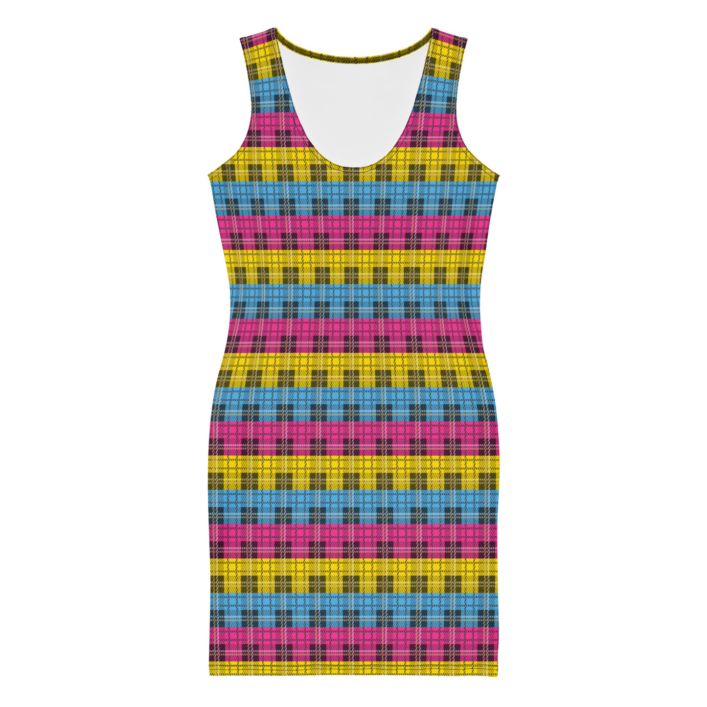 Pan Plaid Bodycon dress