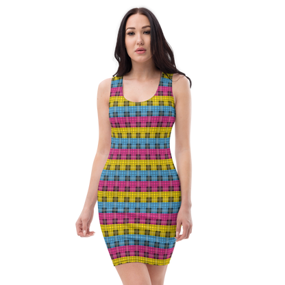 Pan Plaid Bodycon dress