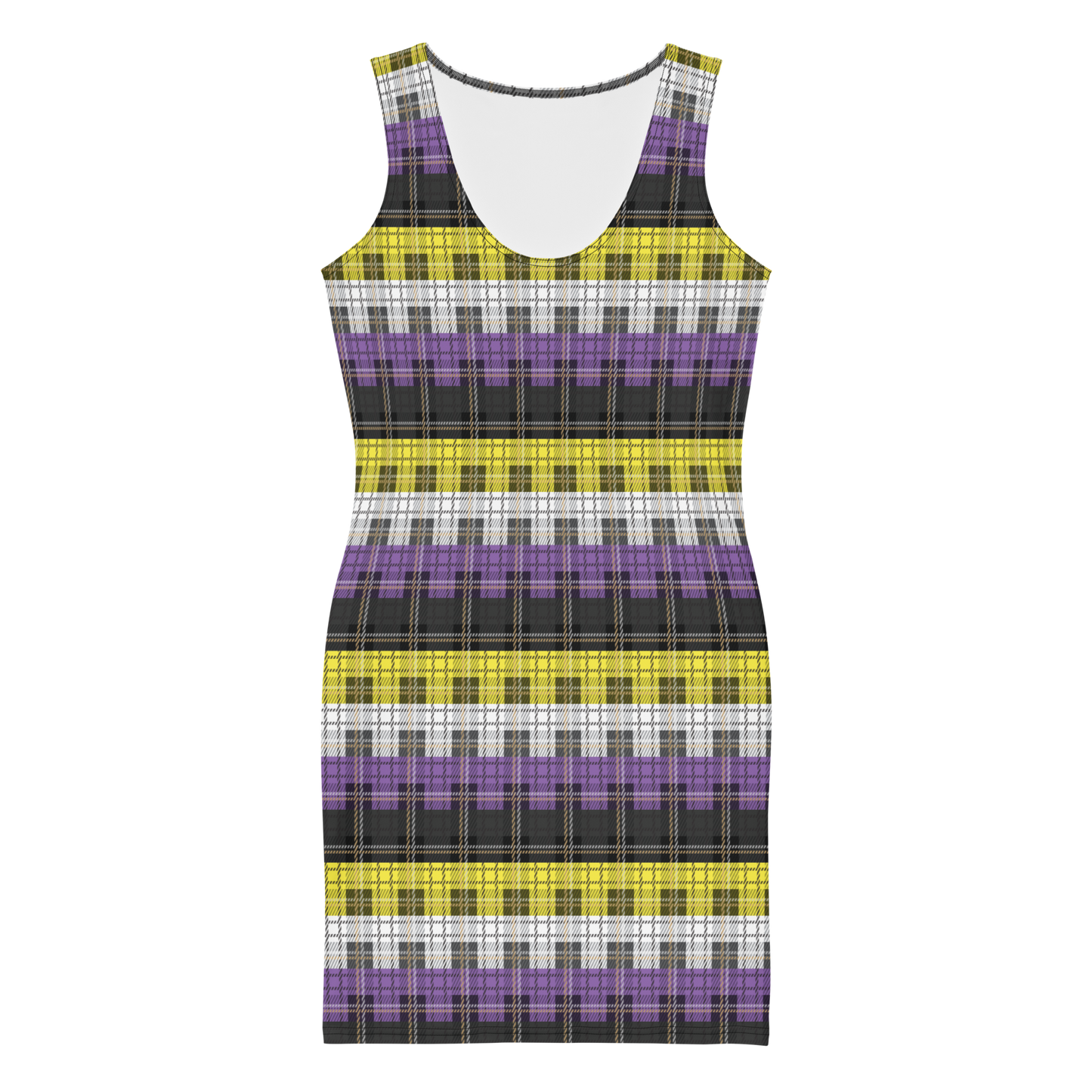 Enby Plaid Bodycon dress