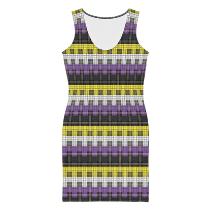 Enby Plaid Bodycon dress