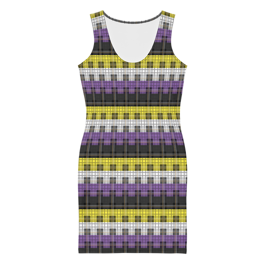 Enby Plaid Bodycon dress