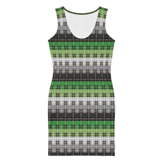 Aro Plaid Bodycon dress