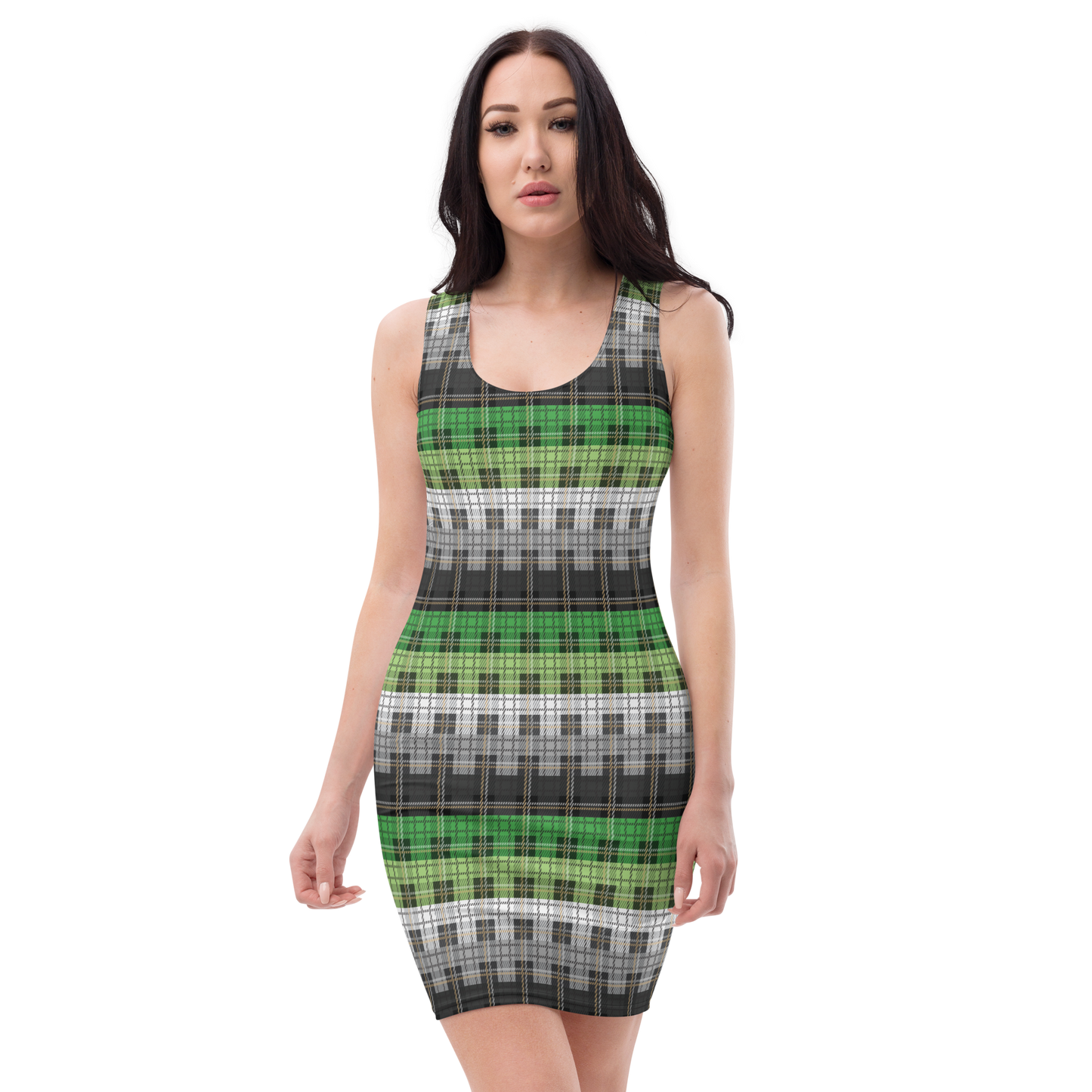 Aro Plaid Bodycon dress