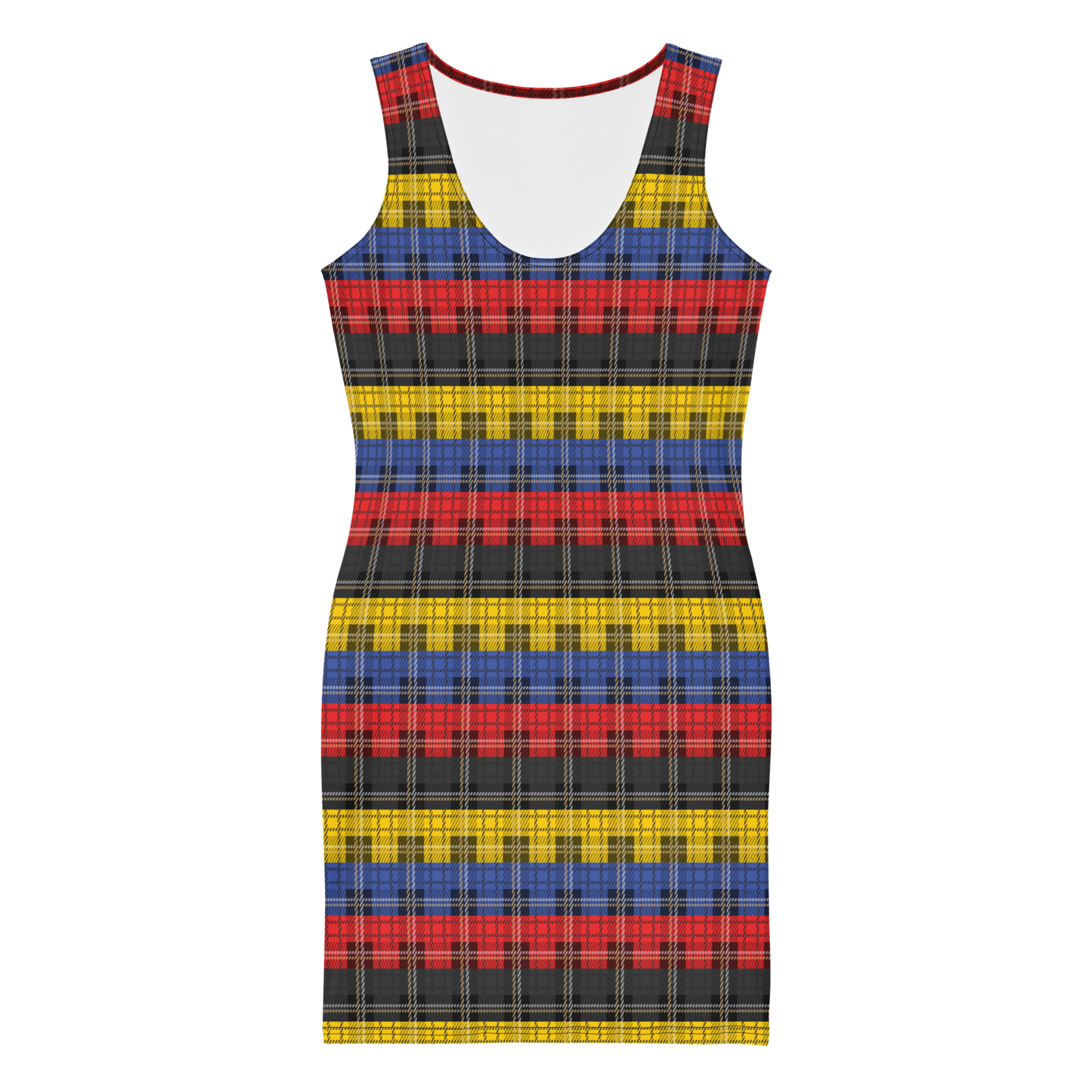 Poly Plaid Bodycon dress