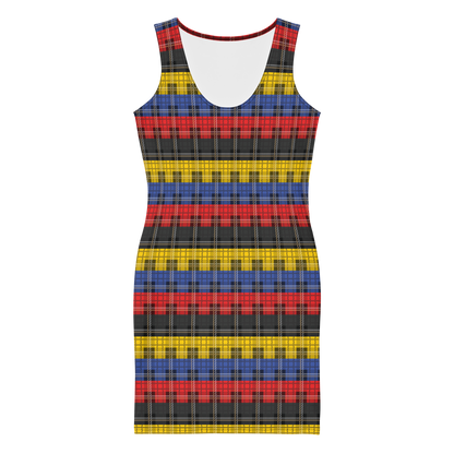 Poly Plaid Bodycon dress