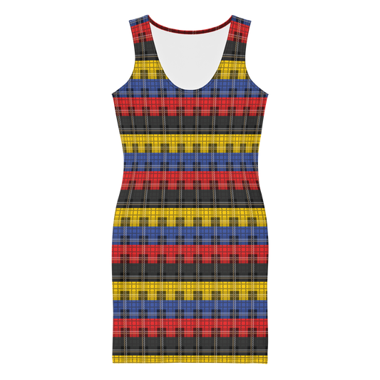 Poly Plaid Bodycon dress