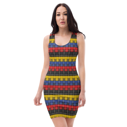 Poly Plaid Bodycon dress