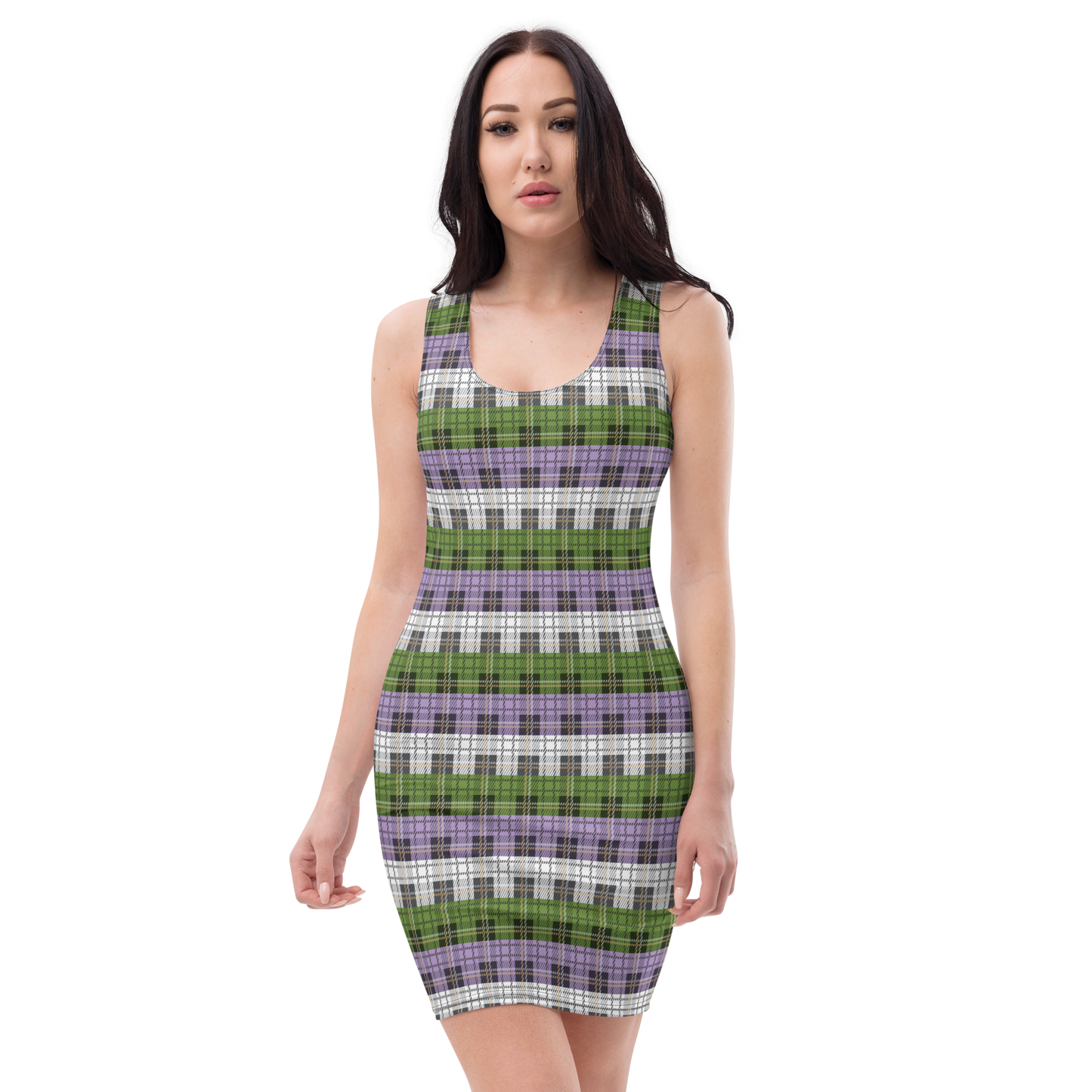 Genderqueer Plaid Bodycon dress