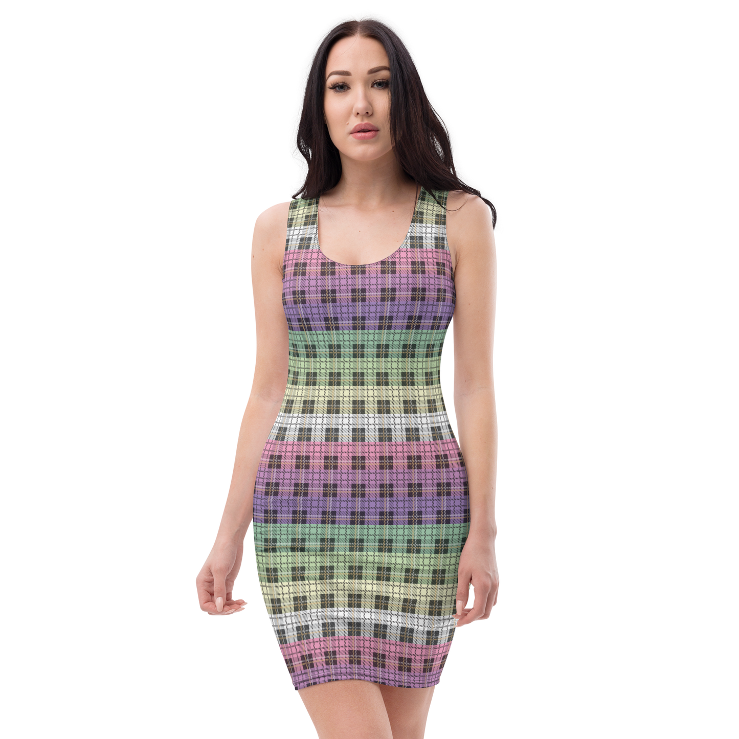 Genderfae Plaid Bodycon dress