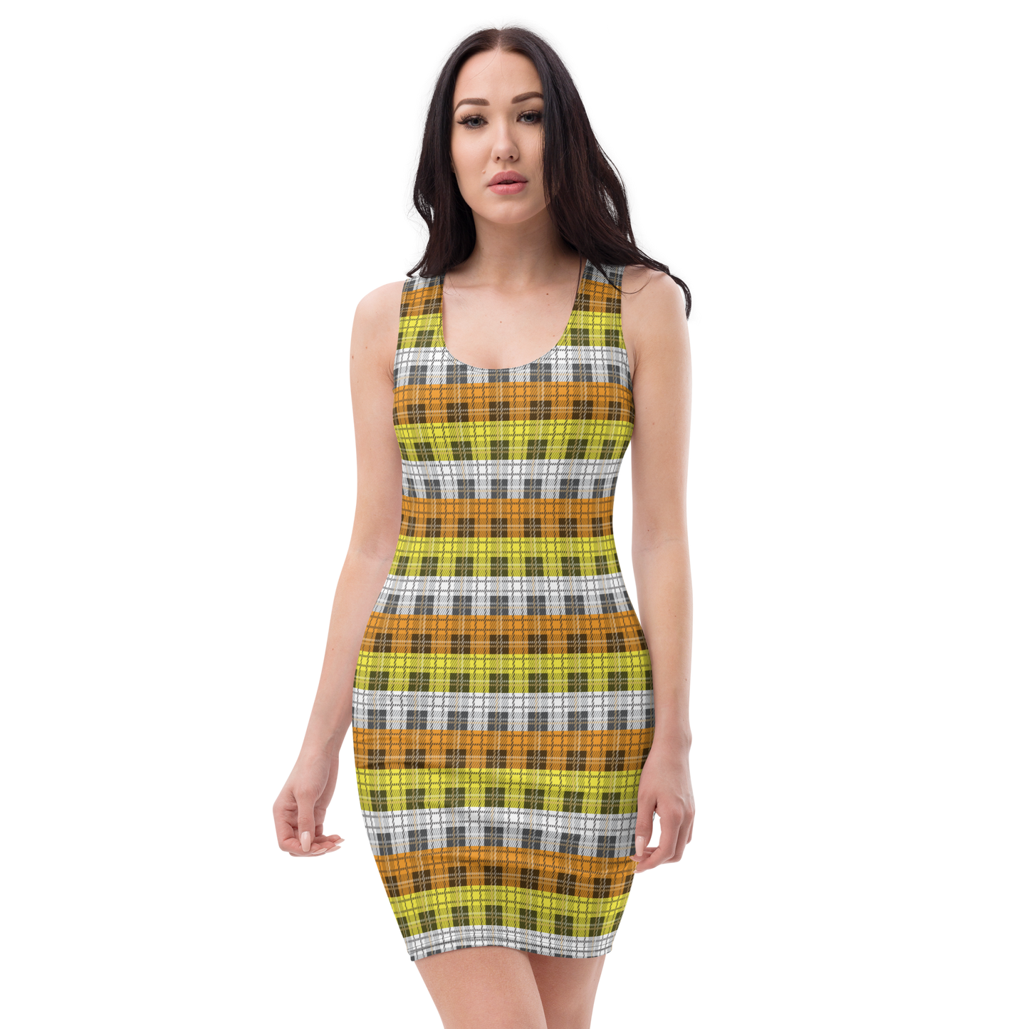 Maverique Plaid Bodycon dress