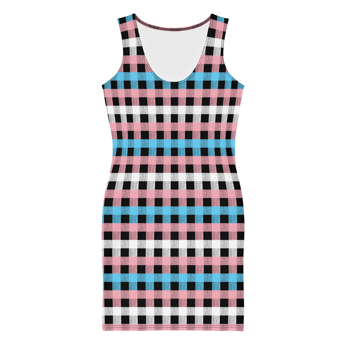 Trans Flannel Bodycon dress