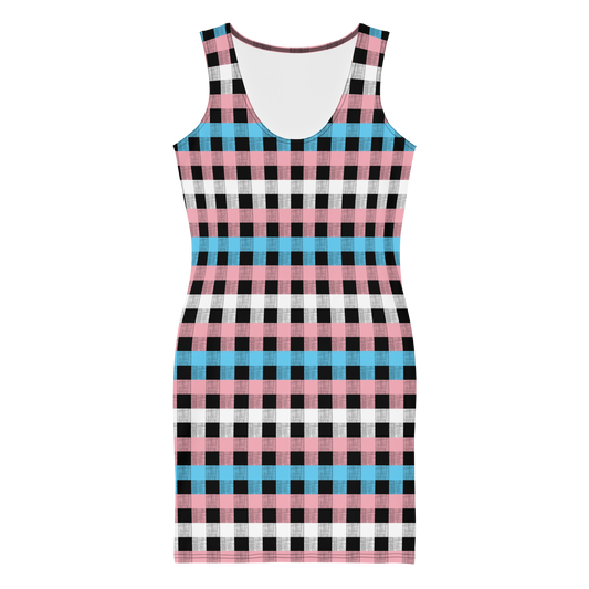 Trans Flannel Bodycon dress