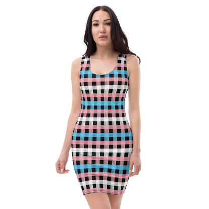 Trans Flannel Bodycon dress