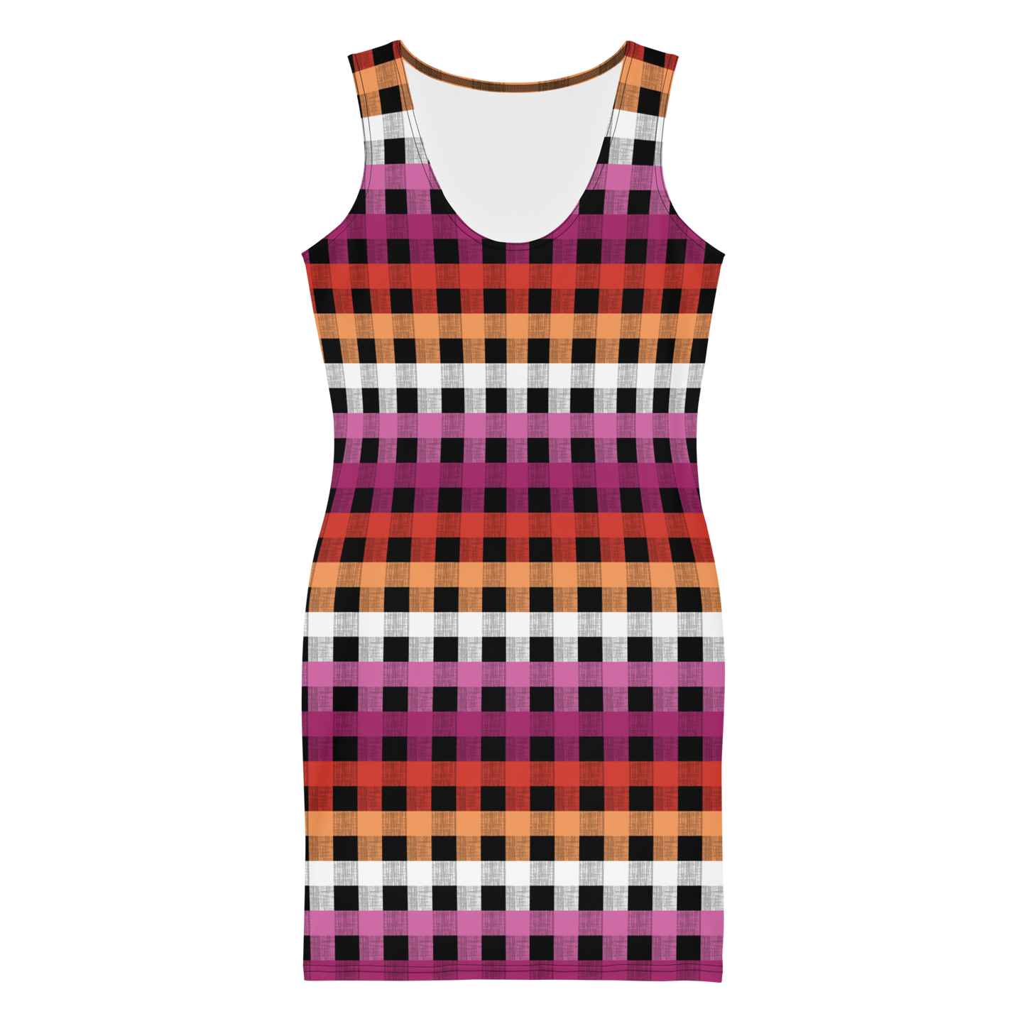 Lesbian Flannel Bodycon dress