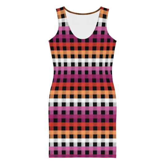 Lesbian Flannel Bodycon dress