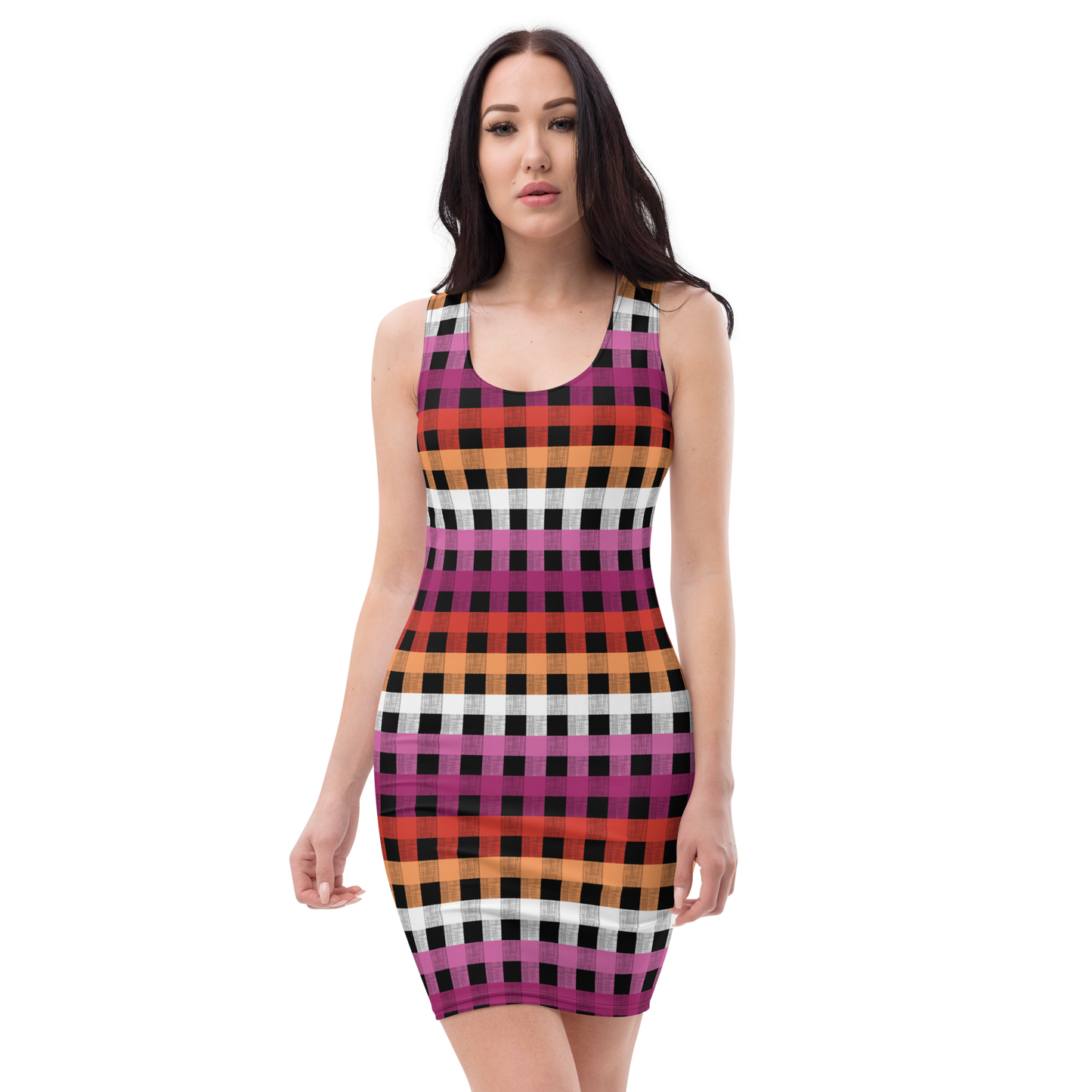 Lesbian Flannel Bodycon dress