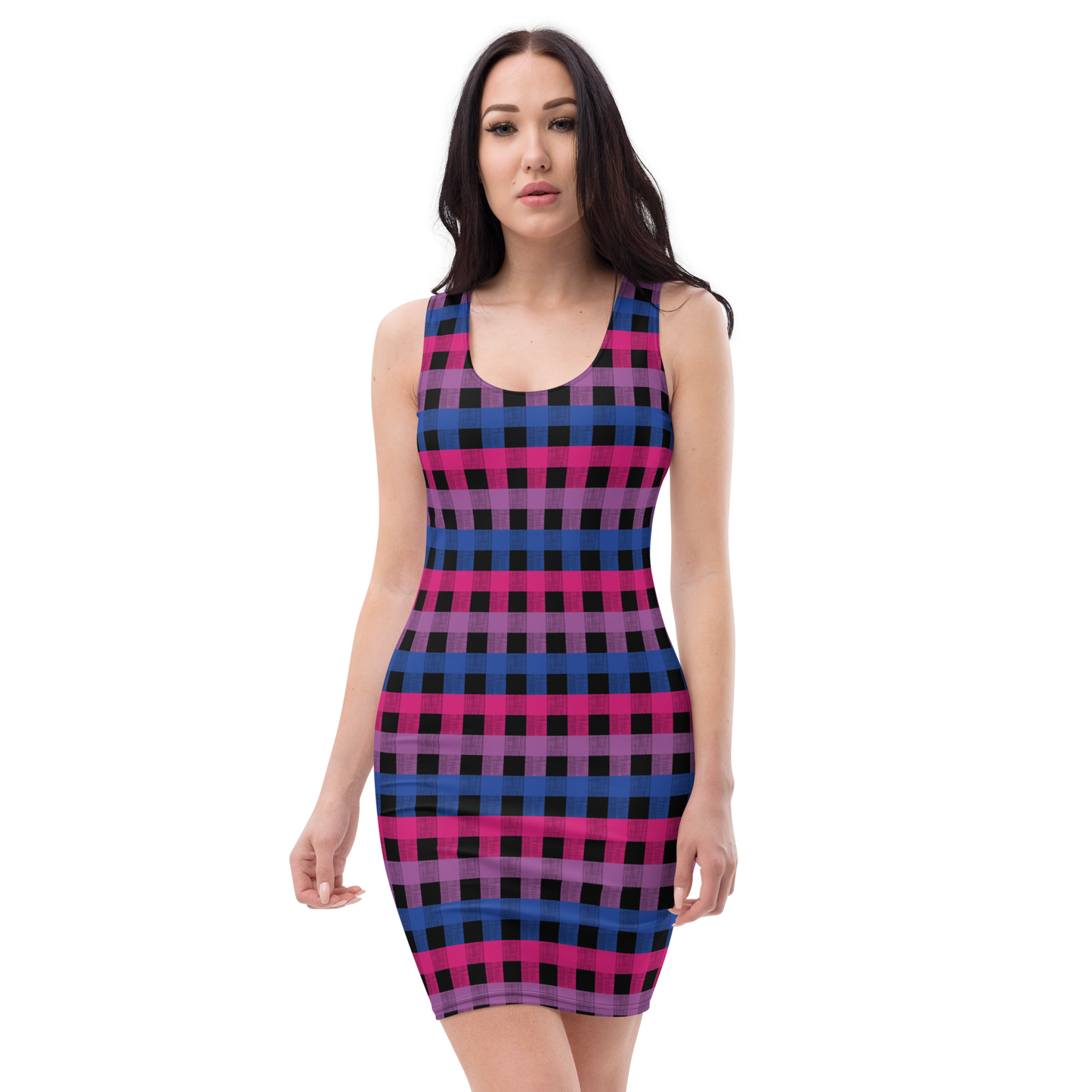 Bi Flannel Bodycon dress