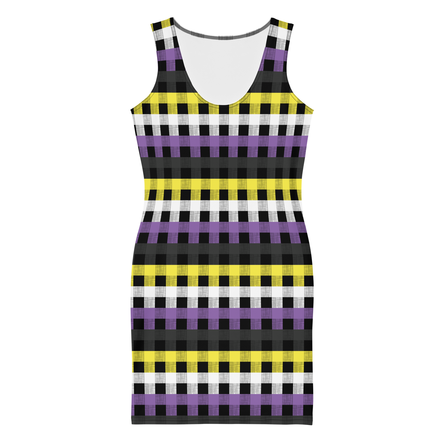 Enby Flannel Bodycon dress