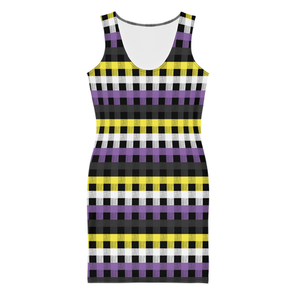 Enby Flannel Bodycon dress