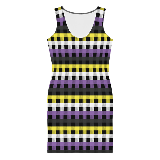 Enby Flannel Bodycon dress