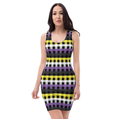 Enby Flannel Bodycon dress