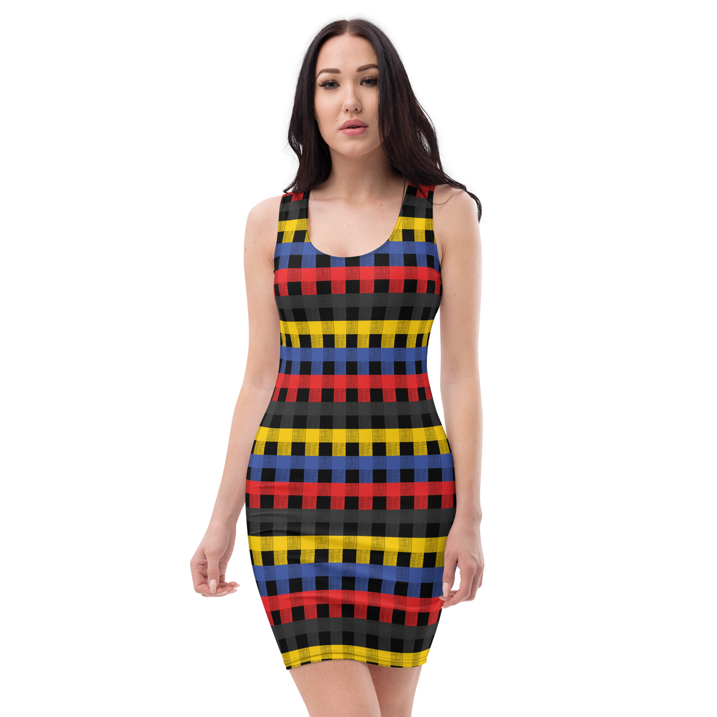 Poly Flannel Bodycon dress