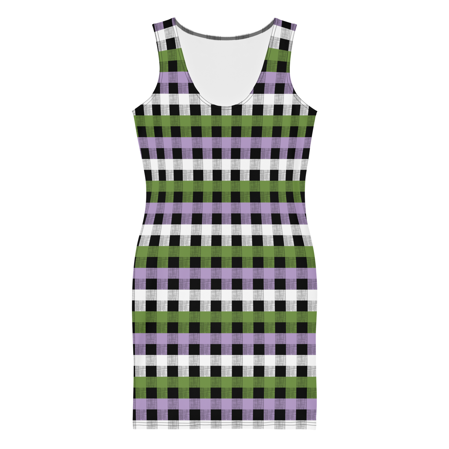 Genderqueer Flannel Bodycon dress