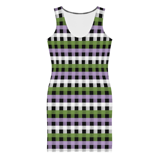 Genderqueer Flannel Bodycon dress