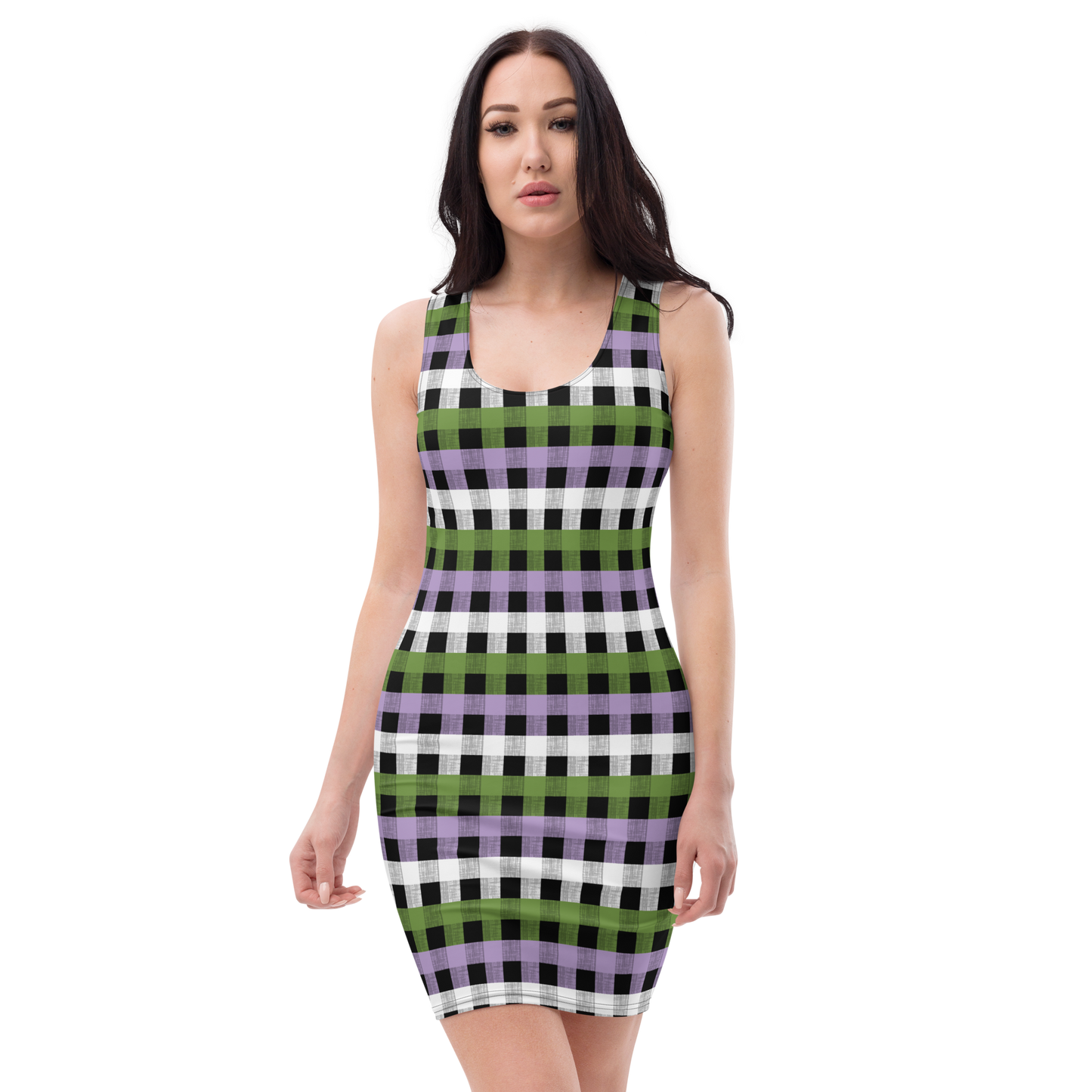 Genderqueer Flannel Bodycon dress