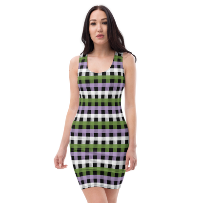 Genderqueer Flannel Bodycon dress