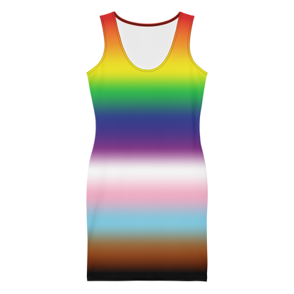 Rainbow Pride Gradient Bodycon dress